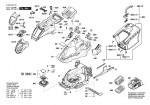 Bosch 3 600 HB9 770 AdvancedRotak 36-750 Lawnmower 36 V / GB Spare Parts AdvancedRotak36-750